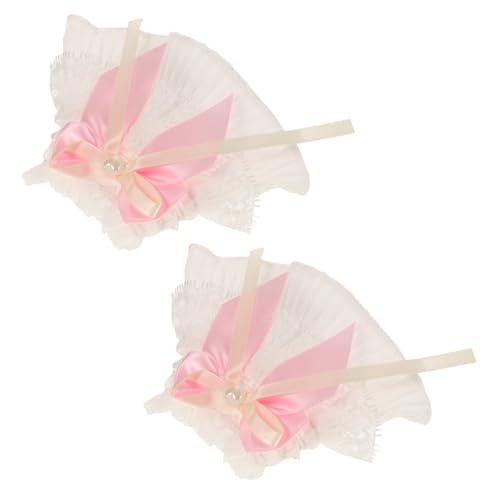 Holibanna 1 Paar Spitzenärmel Frauen Handschuhe Armbinden Baumwollhandschuhe ansteckbare Ärmel für Kleid Band damen accessoires Spitzenaccessoire Spitzenmanschette Brautkleidärmel abnehmbar von Holibanna