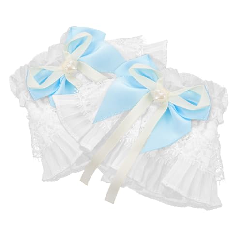 Holibanna 1 Paar Spitzenärmel Stulpenhandschuhe Kragenverschluss Perlen aufnähen Vintage-Pullover-Schal-Clips Sternzeichen Hahn Dekoration geblümte Manschetten Spitzenhandschuhe für Mädchen von Holibanna