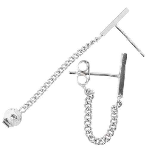 Holibanna 1 Paar Sterling Silber Kette Ohrstecker für Damen und Stilvolle Ohrringe Hypoallergen und Leicht für für Ihre Liebsten von Holibanna