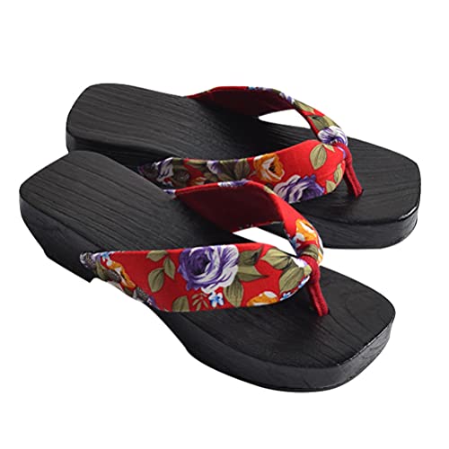Holibanna 1 Paar Japanische Damen Hausschuhe Kreative Clogs Im Sommer-style Rutschfeste Freizeit-schuhe Für Strand Zuhause von Holibanna