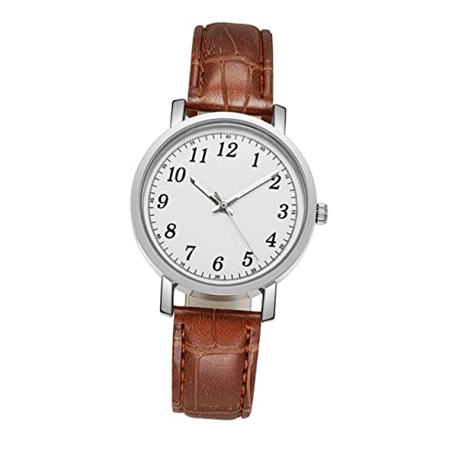 Holibanna 1 STK Damenuhr Damen-digitaluhren Mädchen Digitaluhr Freizeituhr Mädchen Sehen Minimalistische Uhr Klassische Uhr Paare Armbänder Armband Für Paare Leder Fräulein Anzahl Quarzuhren von Holibanna