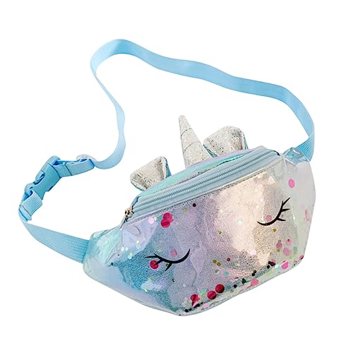 Holibanna 1 STK Einhorn-gürteltasche Mädchen Tasche Mädchen Hüfttasche Reise Gürteltasche Einhorntasche Für Kleine Mädchen Reise-Crossbody Einhorn-Tasche Pu-Leder Kind Modische Tasche Süss von Holibanna