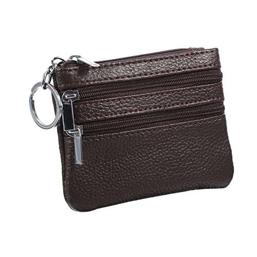 Holibanna Multifunktionale Damen Geldbörse Aus Rindsleder Tragbare Aufbewahrungstasche Mit Schlüsselring Stilvolle Business Tasche Für Karten Und Münzen Praktische Wickeltasche Für von Holibanna