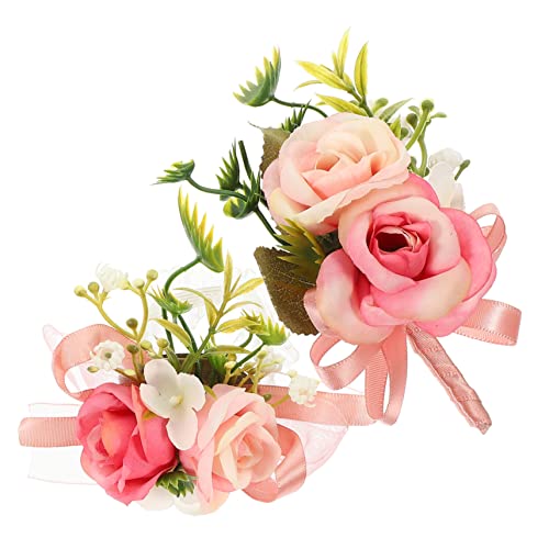Holibanna 1satz Tragbare Handgelenk-blumencorsage Mit Zarten Kunstblumen Hochzeitsdeko Für Brautjungfern Und Besondere Anlässe -teiliges Set Tiefrosa Handgelenk Und Ansteckblume Holibanna 1satz Tragbare Handgelenk-blumencorsage Mit Zarten Kunstblumen Hochzeitsdeko Für Brautjungfern Und Besondere Anlässe -teiliges Set Tiefrosa Handgelenk Und Ansteckblume von Holibanna