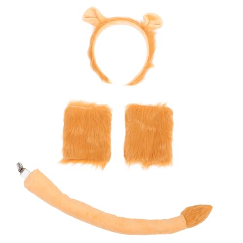 Holibanna 1satz Lion Kostüm Zubehör Stirnband Mit Ohren Und Handschuhe Für Festliche Feiern Accessoire Für Karneval Und Mottopartys Bequem Und Anpassbar von Holibanna