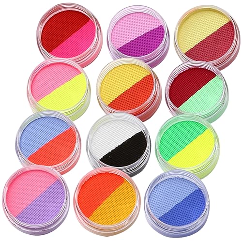 Holibanna Gesichtsfarben Körperfarben Gesicht Make-up Farben Kosmetische Farben Party Hautverträglich Wasserlöslich von Holibanna