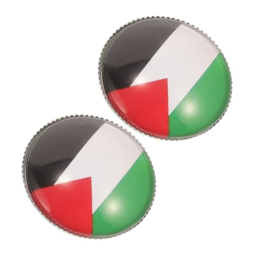 Holibanna 1 Satz Palästina Flagge Broschen Metall Anstecknadel Für Kleidung Anzüge Hüte Modisches Accessoire Für Männer Frauen Stilvolle Bekleidungsbrosche 2 Stück von Holibanna