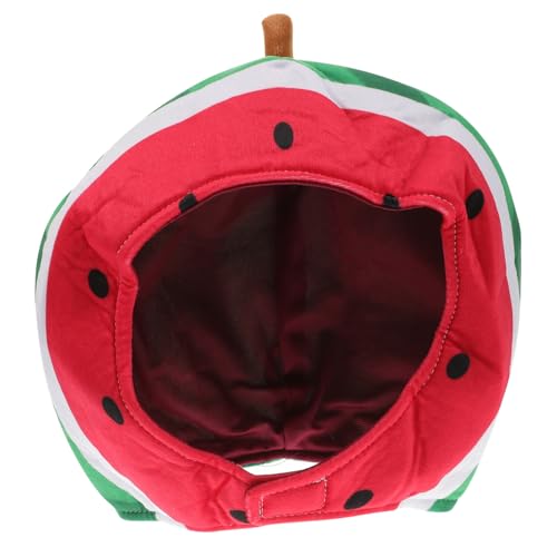 Holibanna 1stück Kreativer Wassermelonen Hut Für Kostümpartys Lustige Kopfbedeckung Für Fasching Und Karneval Leicht Zu Tragen Stilvolles Design Für Einzigartige Auftritte von Holibanna