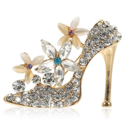 Holibanna 1 Stück Brosche Mit Hohem Absatz Hochzeit Broschen Brosche Schmuck Reize Strasssteine Damen Elegant von Holibanna