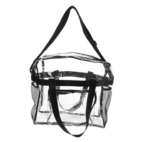 Holibanna 1 Stück Große Transparente Jelly Bag PVC Umhängetasche für Schule und Freizeit Einseitige Tragetasche für Shopping und Ausflüge Stilvolles Design für Damen und Mädchen von Holibanna