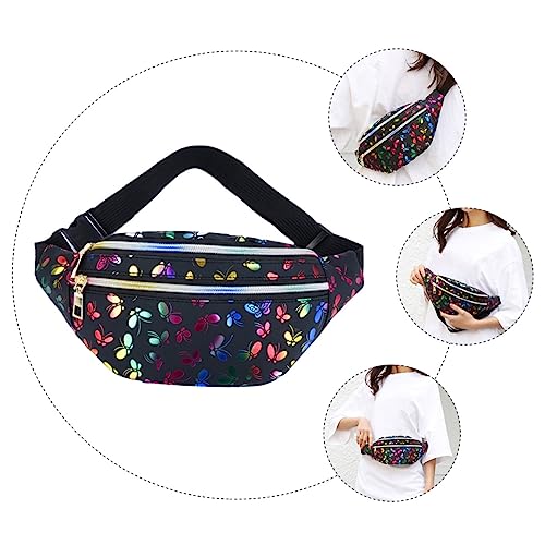 Holibanna Schwarze Crossbody Tasche Für Damen Brusttasche Aus Pu-Material Stilvolle Hüfttasche Mit Großem Fassungsvermögen Multifunktional Als Umhängetasche Und Gürteltasche Geeignet von Holibanna