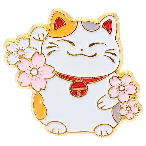 Holibanna 1 Stück Katzenbrosche Tierkatzenabzeichen Corsage Im Japanischen Stil Langlebige Legierungsbrosche (Zufälliger Stil) von Holibanna