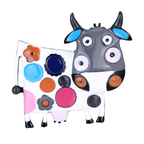 Holibanna 1 Stück Legierung Cartoon Kuhbrosche mit Kreativer Form Modisches Tierdesign für Bekleidungsaccessoires für Jacken Hemden oder Taschen Holibanna 1 Stück Legierung Cartoon Kuhbrosche mit Kreativer Form Modisches Tierdesign für Bekleidungsaccessoires für Jacken Hemden oder Taschen von Holibanna