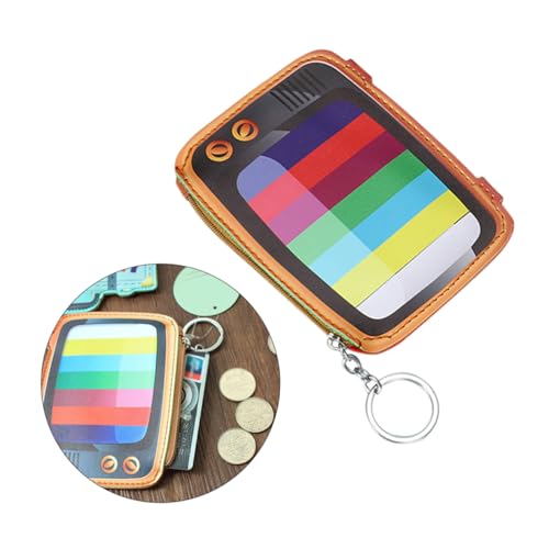 Holibanna Mini Geldbeutel Mit Reißverschluss Aus Pu Cartoon-Design Katze Münzbörse Schlüsseltasche Mit Anhänger Für Junge Mädchen Mädchen Frauen Geeignet Für Münzen Schlüssel von Holibanna