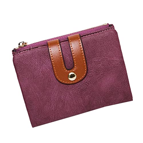 Holibanna Geldbörse Aus Pu- Mit Reißverschluss Faltbare Geldbörse Schnalle Münzfach Aufbewahrungstasche Kleine Und Leichte Einfach Zu Tragen von Holibanna