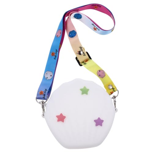 Holibanna 1 Stück Shell-Geldbörse Reißverschlusstasche in Muschelform Trendige Tasche mit Reißverschluss kindertasche Kosmetiktasche Umhängetasche mit muschelförmigem Reißverschluss von Holibanna