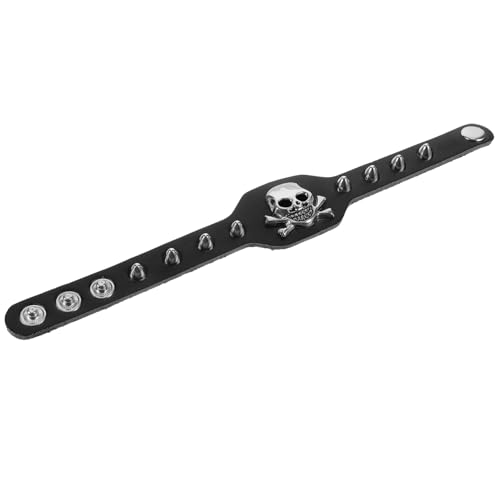 Holibanna 1 Stück Vintage Skull Armband DIY Hand Ornament für Halloween Schwarzes Skelett Schmuckstück Leicht und für Reisen und Partys von Holibanna