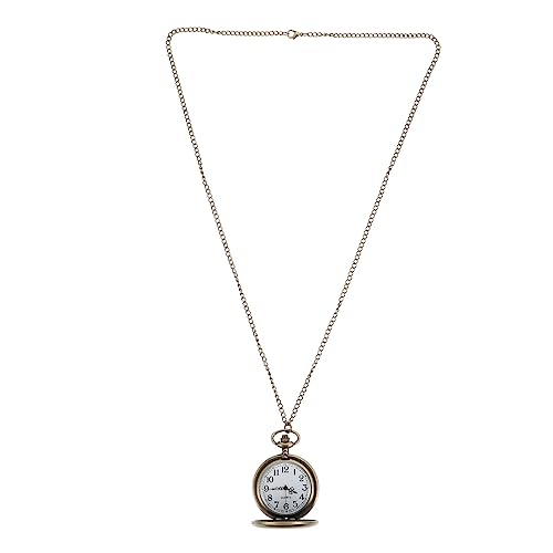 Holibanna 1 Stück Vintage Taschenuhr mit Kette Retro Design Quarz Taschenuhr Robust und Langlebig als Praktische Uhr oder Stilvolle Dekoration für Männer und Frauen von Holibanna