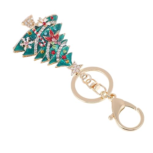 Holibanna Weihnachts-schlüsselanhänger Grün Metall Dekoration Weihnachtsbaum Stabil von Holibanna