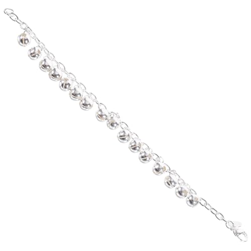 Holibanna 1 Stück Weihnachtsarmband Damen Kreatives Glockenarmband Stilvolles Handgelenk Schmuckstück für Frauen und Mädchen Silberne Farbe Weihnachtsgeschenk von Holibanna