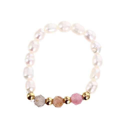 Holibanna Perlenring Für Frauen Modischer Damenring Mit Strasssteinen Exquisit Und Langlebig Für Alltag Und Partys von Holibanna