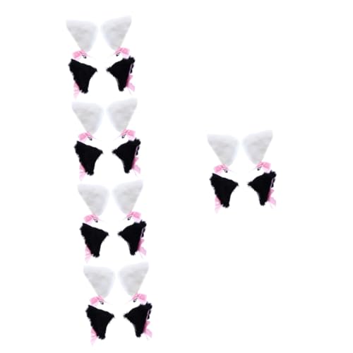 Holibanna 10 Paar Fuchs Ohr Haarspange Katzenohrspangen für Frauen Kopfschmuck für den Abschlussball Haarspangen Haarklammer Cosplay-Haarschmuck Haarschmuck für Mädchen Loli Haarnadel Tier von Holibanna