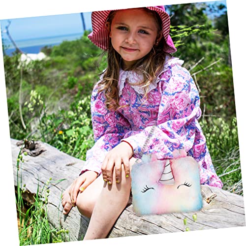 Holibanna 10 STK Schultertaschen Plüsch Geldbörse Einhorn-Tasche Tierische Umhängetasche Tasche Für Mädchen Mädchenhandtasche Geldbörsen Für Brieftasche Kindertasche Eine Schulter Einkaufen von Holibanna