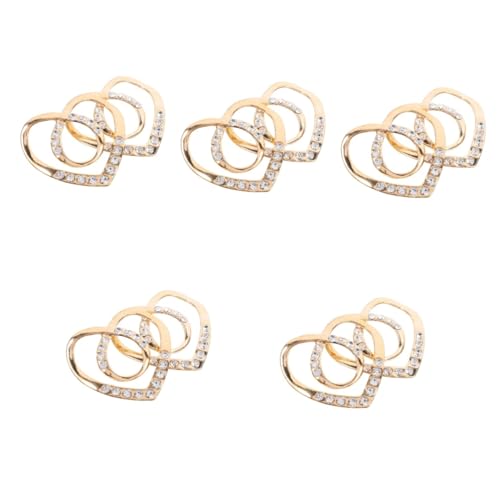 Holibanna 10 Stk Rutschfeste Schnalle für Seidenschals schal loop summer clothes goldene Hausschuhe Kleidung Schal Ringe Schal Ringverschluss Saum Kleiderecke Jacke Schalring Schalschnalle von Holibanna