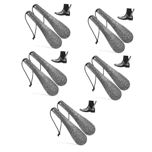 Holibanna 10 Stk Schuhlöffel Aus Metall Reiseschuhanzieher Für Männer Hängende Schuhlöffel Werkzeug Zum Tragen Von Schuhen Schuhanzieher Mit Kurzem Griff Ältere Rostfreier Stahl Schuhspanner von Holibanna