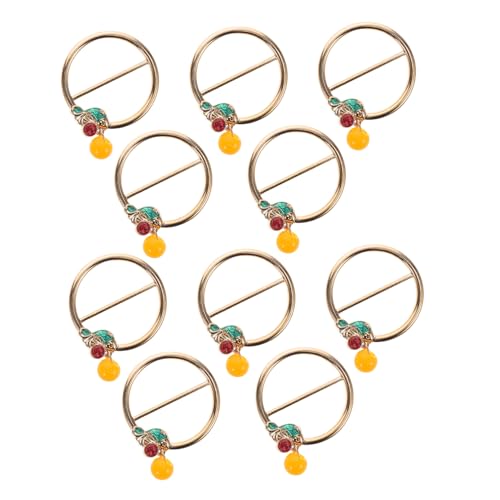Holibanna 10 Stück Teiliges Kleine Metall schalclips Vielseitige Schalringe zur Schmuckdekoration Einfache Anwendung Flexibel für Frauen und Cardigans Modisches Accessoire für Verschiedene von Holibanna