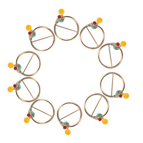 Holibanna 10 Stück Teiliges Small Metal Buckle Schal Clip für Frauen Stilvolle und Praktische Schal Ringe für Cardigans Kleider und Halstücher Langlebige Einfache Anwendung Vielseitig von Holibanna