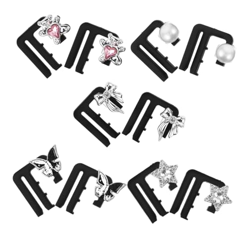 Holibanna 10 Stück Teiliges Taillenregler Clips für Jeans Hosen Röcke Abnehmbare Verstellbare Bunddehner Knopfverlängerung Sicherer Halt Einsetzbar Waschbare Bundklemmen von Holibanna