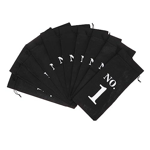 Holibanna 10stücke Weinflaschentaschen Mit Kordelzug Wiederverwendbar Für Geschenke Und Blindverkostungen Aus Hochwertigem Material Leicht Und Robust von Holibanna