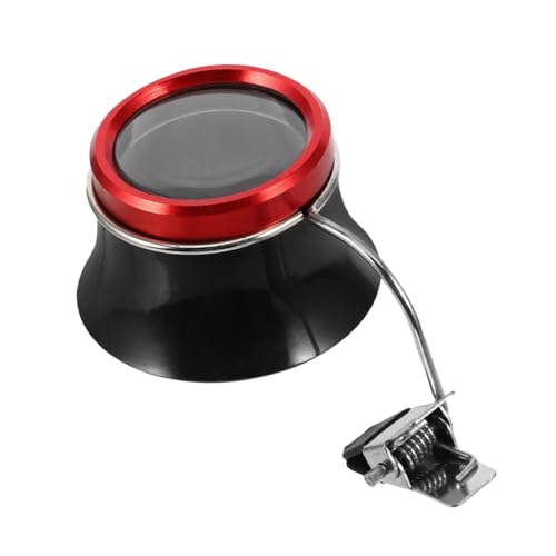Holibanna 10-fache Vergrößerung Clip-on Uhr Reparatur Werkzeug Lupe Lupe Für Sonnenbrillen Gläser Glas Linse Rot von Holibanna