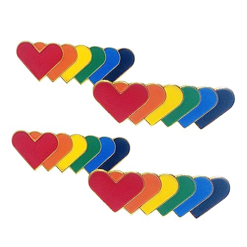 Holibanna 10St schwule Rucksackbrosche Gay-Pride-Anstecknadel Uhrenschnalle Regenbogen-Pinback lgbt-hut Regenbogen-Abzeichen Regenbogen Brustnadel Revers Stift Knopfbrosche von Holibanna