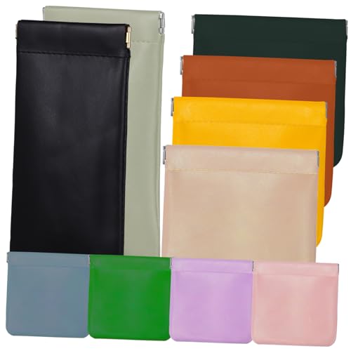 Holibanna 10stücke Kosmetiktasche Aus Pu Für Damen Kleine Tragbare Make-up-Tasche Mit Reißverschluss Aufbewahrungstasche Für Reise Camping Heimgebrauch Geeignet Für Kosmetika Schmuck von Holibanna