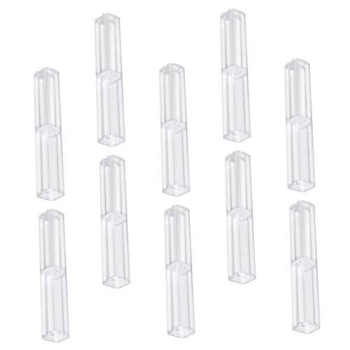 Holibanna 10Stücke Transparente Bleistiftbox Quadratische Stiftaufbewahrung Multifunktionale Kunststoffhülle für Bürobedarf und Schule Robuste und Langlebige Stiftbox für von Holibanna