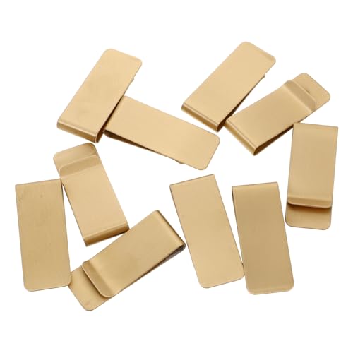 Holibanna 10stücke Edelstahl Geldklammer Metall Kartenhalter Schmale Stiftklemme Minimalistische Aufbewahrungsklammer Für Herren Reisezubehör von Holibanna