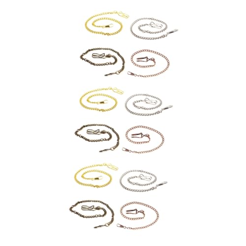 Holibanna 12stücke Taschenuhrkette Metall Ketten Für Herren Gold Silber Rot Und Bronze Praktisch Für Jeans Gürtel Schlüsselanhänger Robuste Konstruktion Und Retro Stil Holibanna 12stücke Taschenuhrkette Metall Ketten Für Herren Gold Silber Rot Und Bronze Praktisch Für Jeans Gürtel Schlüsselanhänger Robuste Konstruktion Und Retro Stil von Holibanna