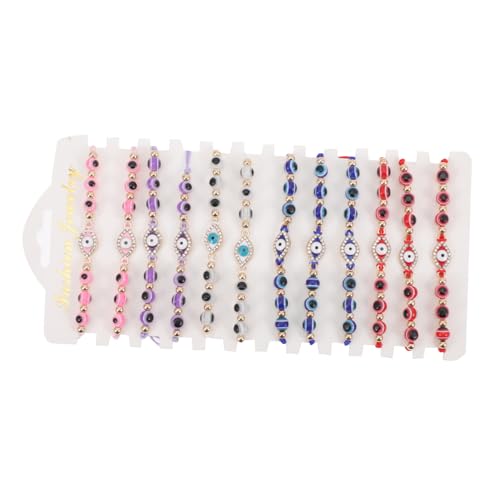 Holibanna 12 Stück Teiliges Geflochtene Evil Eye Armbänder für Frauen Modische Goldfarbene Ketten mit Handarbeit Schickes Schmuck Schutz Hautpflege und Stilvollen Alltag Holibanna 12 Stück Teiliges Geflochtene Evil Eye Armbänder für Frauen Modische Goldfarbene Ketten mit Handarbeit Schickes Schmuck Schutz Hautpflege und Stilvollen Alltag von Holibanna