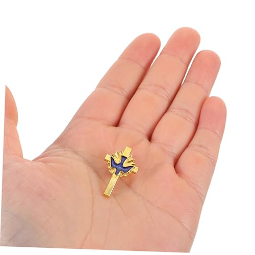 Holibanna 12stücke Taubenkreuz-anstecknadeln Aus Emaille-legierung Broschennadeln Im Vintage-stil Für Brust Rucksack Kleidung Taschen Hüte Und Religiöse Accessoires von Holibanna