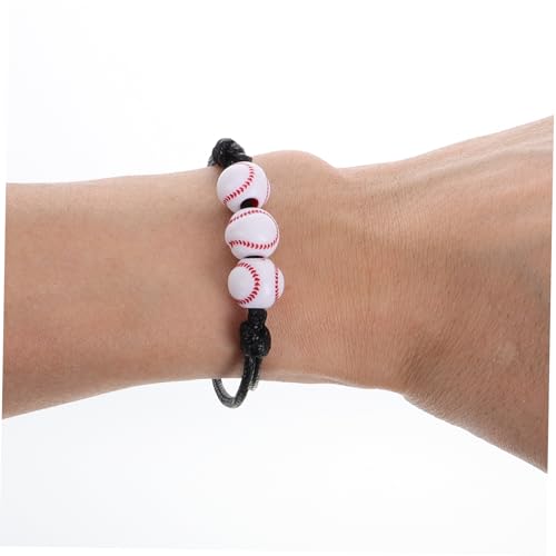 Holibanna 12 Stück Verstellbare Baseball Armbänder Geflochtene Sportarmbänder für Team Teens Männer Frauen Bequeme Größenanpassung als Baseball Party Dekoration und Sport Erinnerungsschmuck von Holibanna