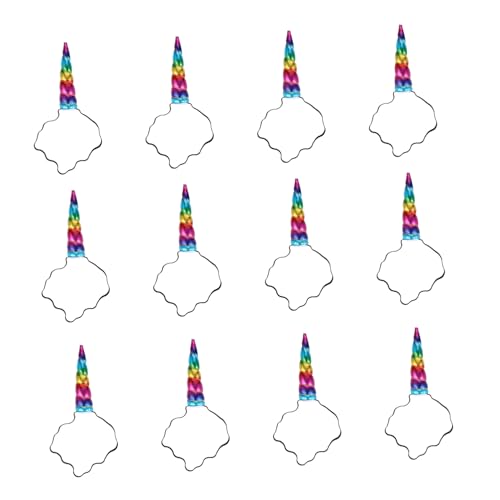 Holibanna 12stücke Teiliges Regenbogen Einhorn Haarreif Für Junge Mädchen Kreatives Party-zubehör Leicht Und Sicher Für Verschiedene Themenfeiern Mit Leuchtenden Farben Und von Holibanna