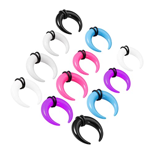 Holibanna 12stücke Teiliges Acryl Septum Ringe Für Augenbrauen Nasenpiercing Ohr Dehnbar in Transparent Blau Für Modebewusste Accessoires von Holibanna