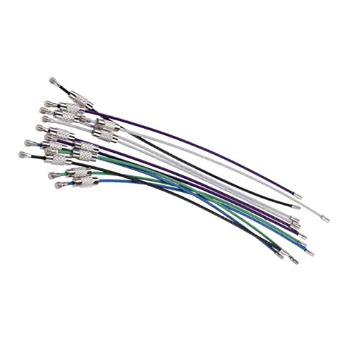 Holibanna 12stücke Schlüsselanhänger Ringe Robuste Draht Schlüsselanhänger Für Gepäckanhänger Und Id Tags Zufälligen Farben Für Täglichen Gebrauch von Holibanna