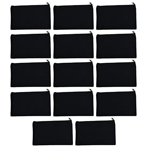 Holibanna 14 Stück Teiliges Canvas Federmäppchen DIY Reißverschluss Taschen für Stifte Kosmetik und Reiseaufbewahrung Leicht Langlebig und Individuell Gestaltbar von Holibanna