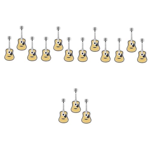 Holibanna 15 Stk Gitarrenbrosche Gefälligkeiten für Weihnachtsfeiern Retro-Anstecknadel dekorative Stifte Weihnachtsstifte Abzeichen Geschenk Emaille-Gitarren-Pin Taschen schmücken Kind von Holibanna