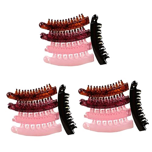 Holibanna 15 Stk Twisted Hairpin Twist Clip Vertikale Clip Haarnadel Haarnadel Bananen-haarspangen Bananenklemmen Kopfbedeckungen Für Damen Stirnband Mit Rosa Schleife Tiara Haarschmuck Wie von Holibanna