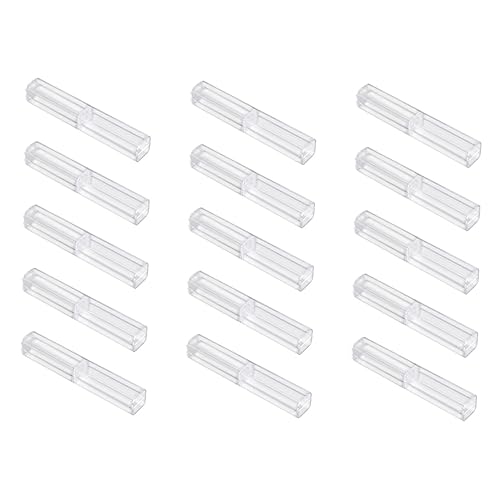 Holibanna 15Stücke Teiliges Transparentes Kugelschreiberetui mit Plattenring Design Praktische Schreibwaren Aufbewahrungsbox für Schule Büro und von Holibanna