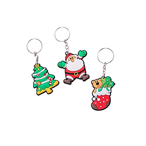 Holibanna 16er Set Weihnachtsmotive Schlüsselanhänger Aus PVC Kreative Dekoration Für Auto Geldbörse Und Zufällige Designs von Holibanna